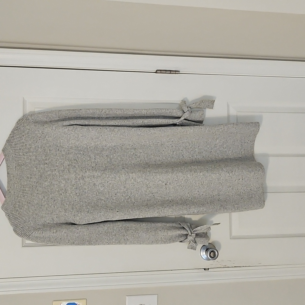 LOFT Gray Long Sleeve Sweater Dress - Picture 5 of 6